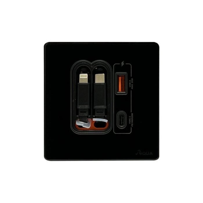AQUA GLASS BLACK LEAD + TYPE-C – Aqua Accessories