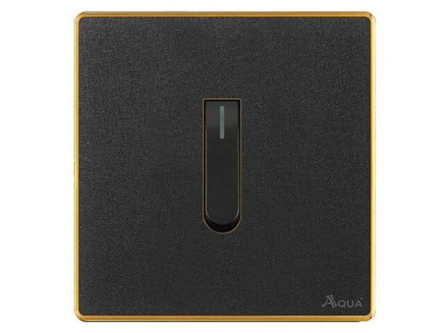 AQUA NEO ACRYLIC BLACK 1 GANG SWITCH – Aqua NEO Acrylic Black