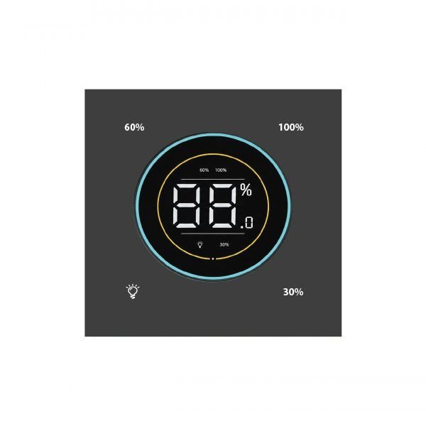 AQUA ZIGBEE CHARCOAL BLACK AB GROUP LIGHT DIMMER + CCT + SCENE – Aqua Aqua Zigbee Charcoal Black Switches