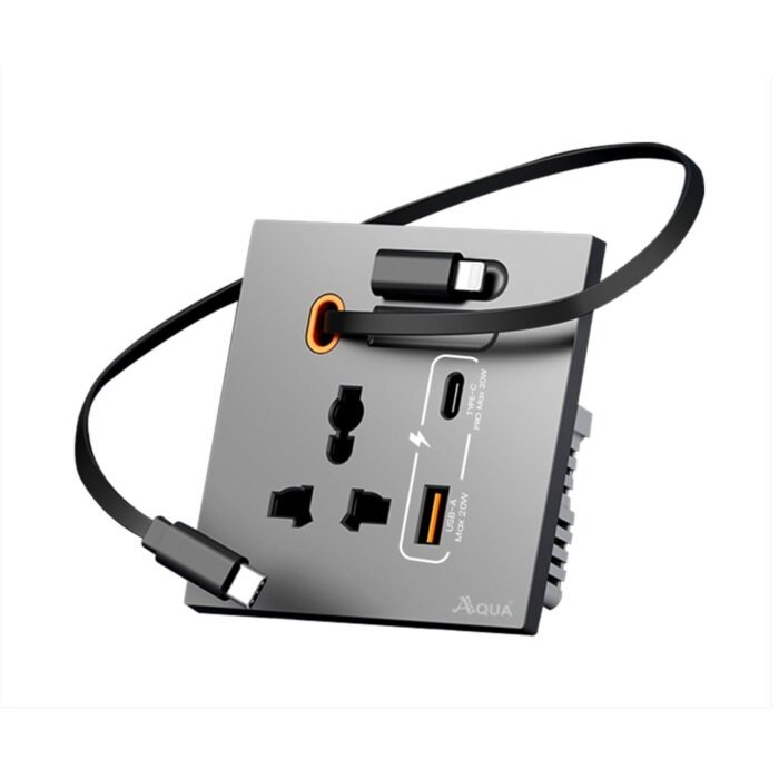 Aqua 20W Fast Charging Wall Socket (Grey) – Aqua Accessories
