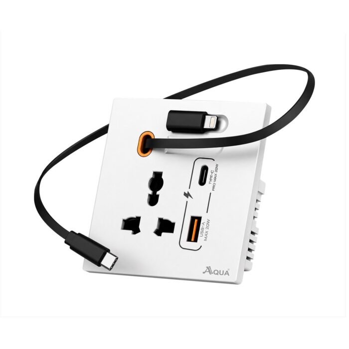Aqua 20W Fast Charging Wall Socket (White) – Aqua Accessories