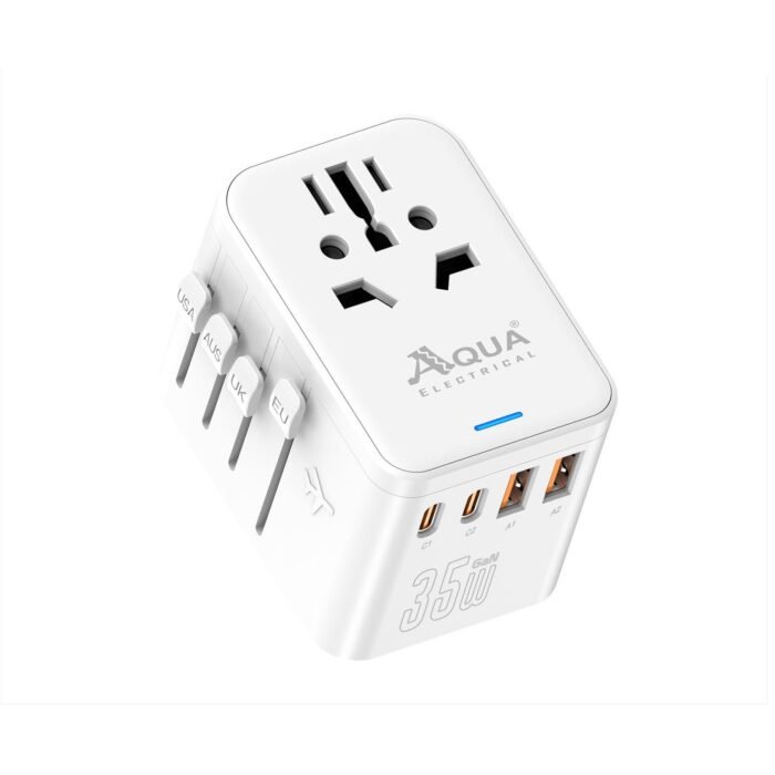 Aqua All in One World Travel Adapter – Aqua Accessories