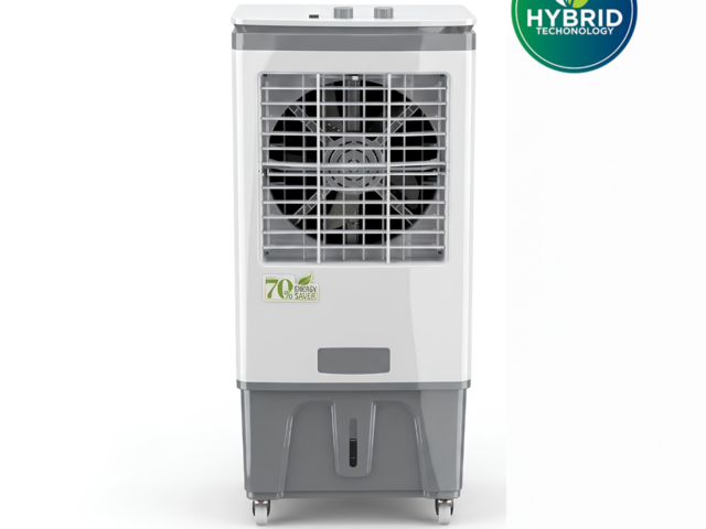 NasGas Eco-Hybrid NAC-2100 | AC/DC Dual Input Air Cooler | Hybrid Technology | Works on 220V & 12V Battery | 40L Tank – NasGas Room Air Cooler