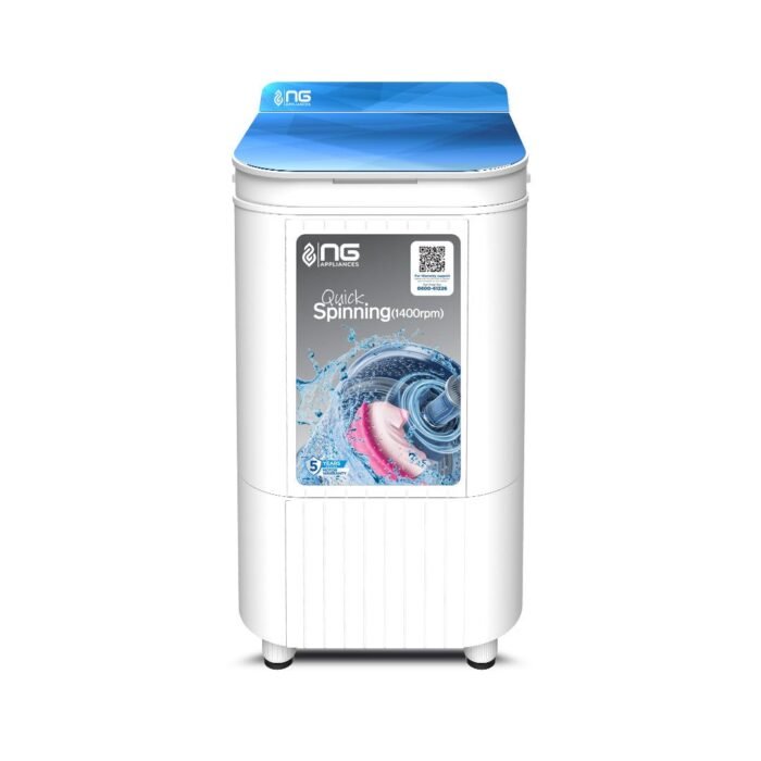 NasGas NGD-210 Glass Top 10Kg Spin Dryer (Jumbo Capacity) – NasGas Washing Machine