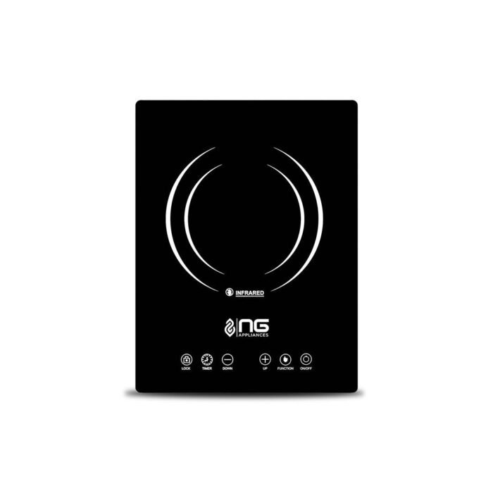 NasGas NTC-123 Single Burner 2200W Infrared Cooker – Touch Control Ceramic Stove – NasGas Infrared Cooker
