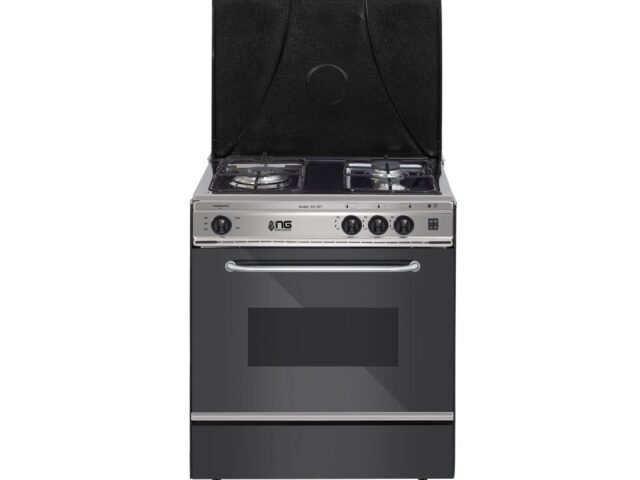 NasGas SG-327 Cooking Range – 3 Burner Single Door – Stainless Steel – NasGas Cooking Range