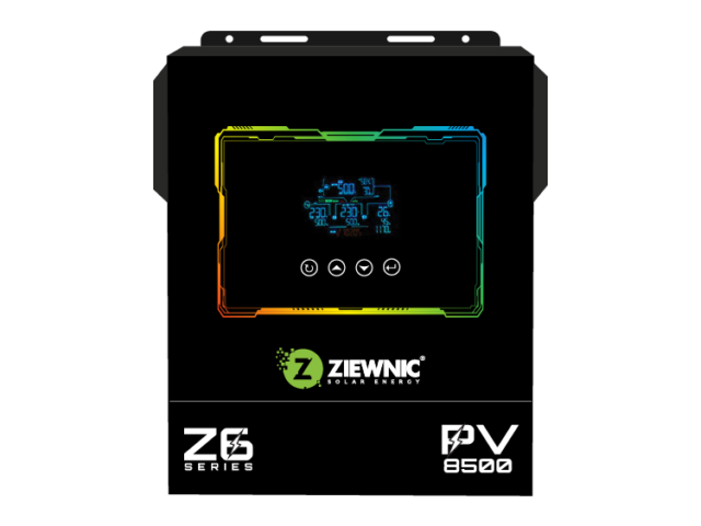 ON GRID WITH ENERGY STORAGE HYBRID 6G EUROPEAN – PV 8500 – Ziewnic Hybrid Inverters
