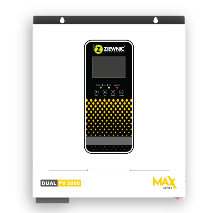 SOLAR HYBRID INVERTER DUAL  MAX  PV5000 – Ziewnic Hybrid Inverters