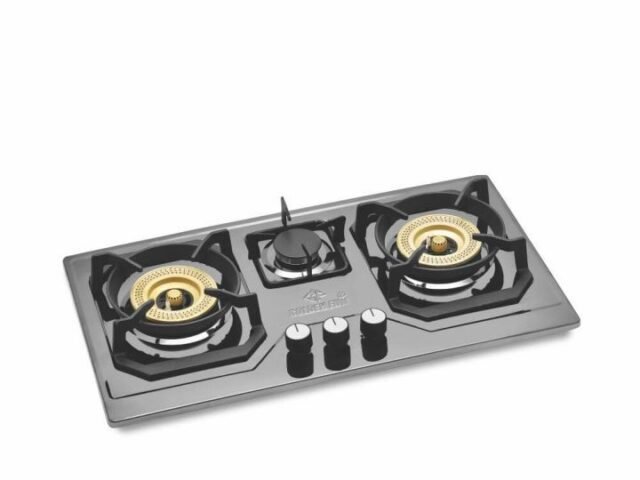 Kitchen Built-In Hob ST-2000 Brass Burner Black – Golden Fuiji Built-In Hobs
