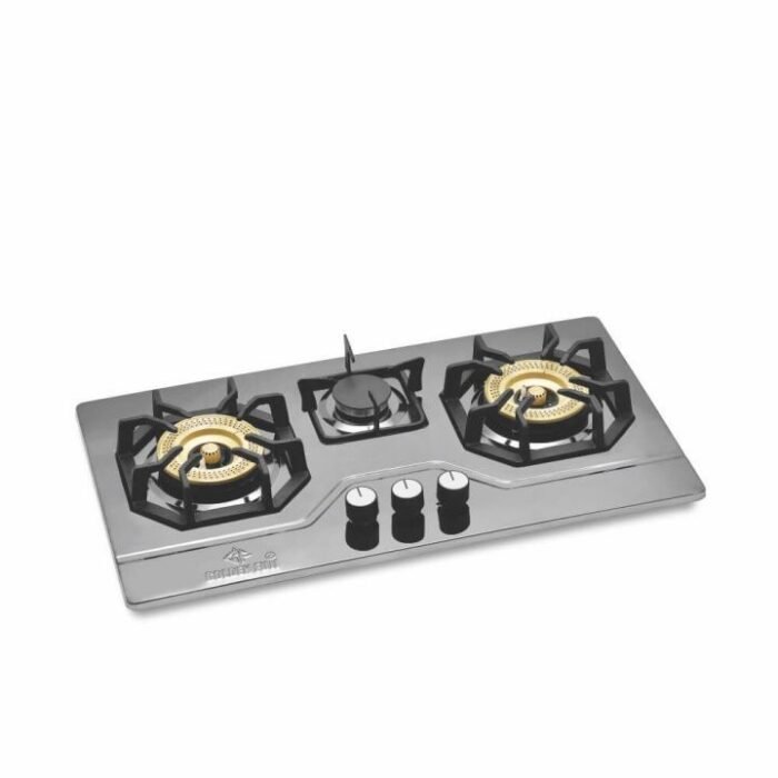 Kitchen Built-In Hob ST-3000 Brass Burner Black – Golden Fuiji Built-In Hobs